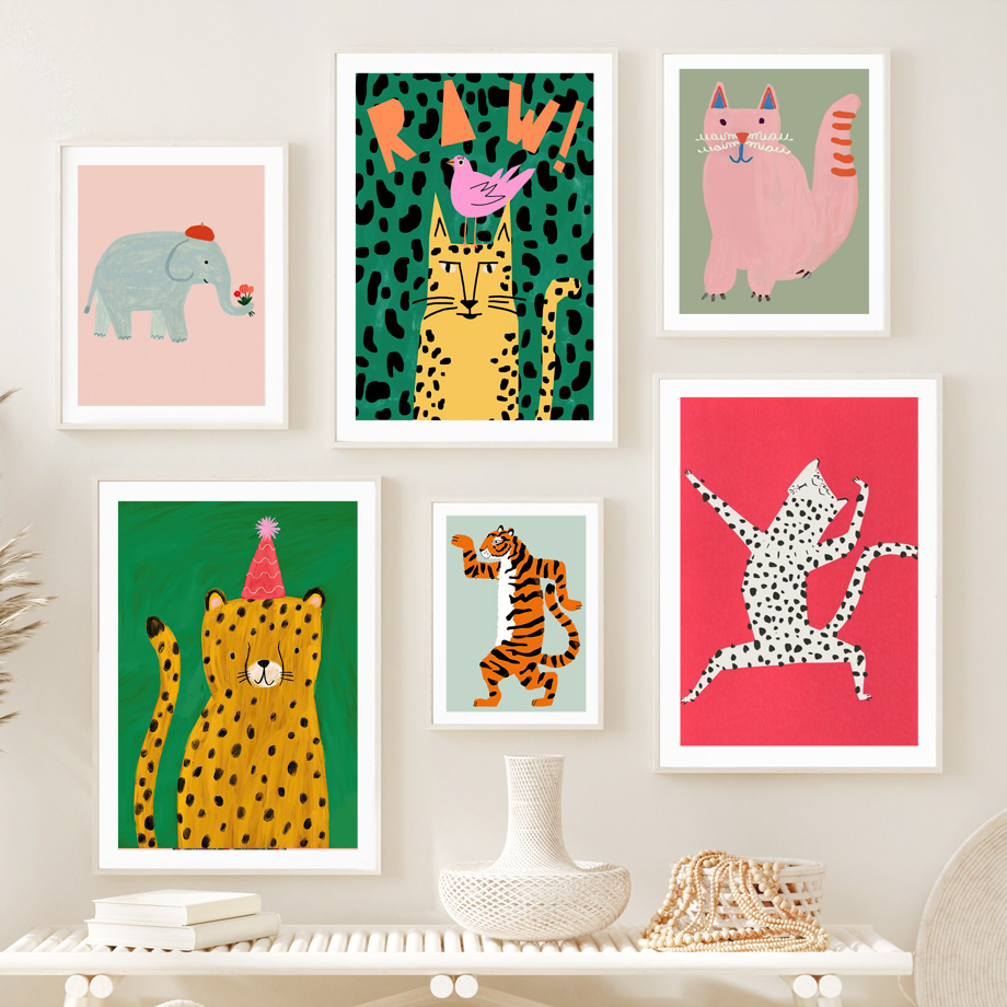 Whimsical Animal Nursery Wall  - Baby Nursery Colors ulasan dan harga