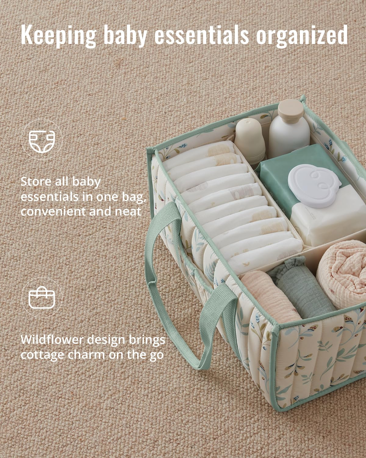 Diaper Caddy Organizer, Stylis - Diaper Caddy Organizer ulasan dan harga