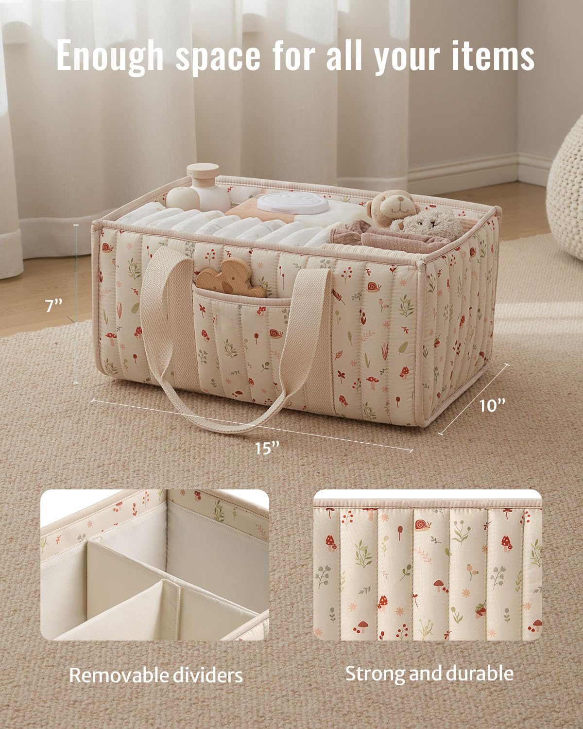 Diaper Caddy Organizer, Stylis - Diaper Caddy Organizer ulasan dan harga