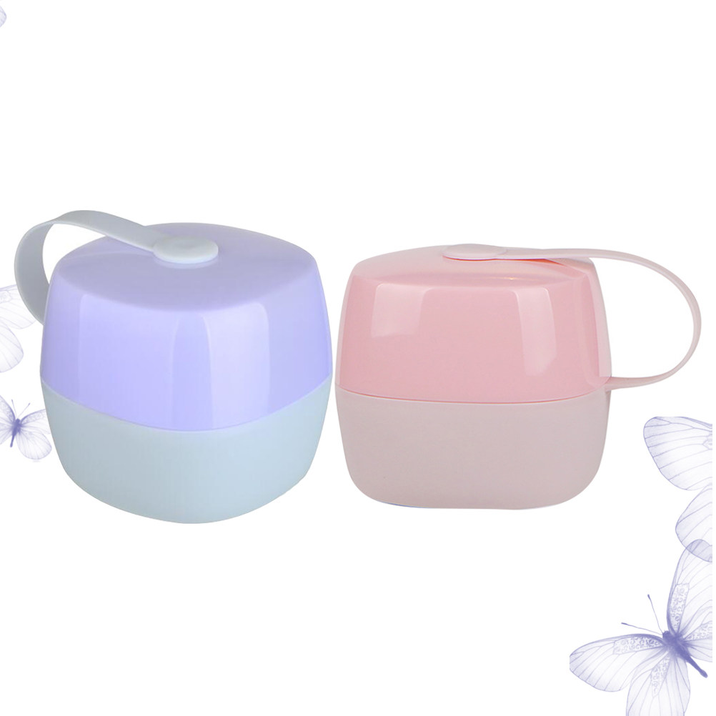 2Pcs Baby Pacifier Boxes Food  - Diaper Wallet Portable ulasan dan harga