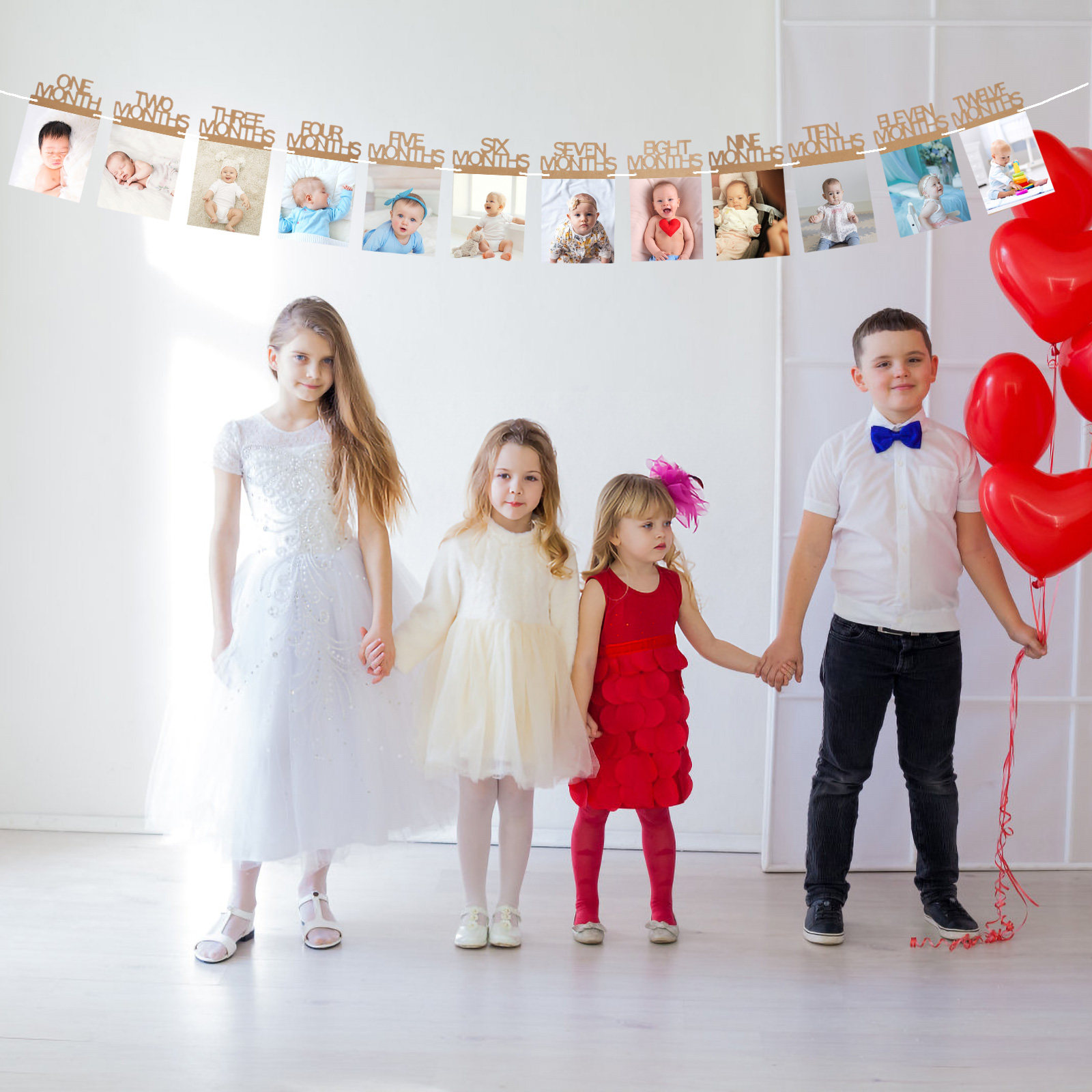 1Set Baby Photo Frame Bunting  - Photo Frame Baby ulasan dan harga