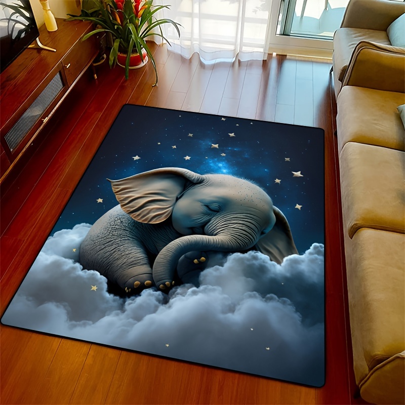 Dreamy Elephant Rug for Nurser - Baby Nursery Rug ulasan dan harga