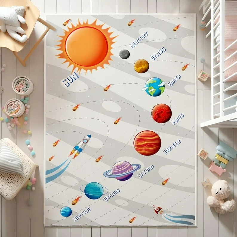 Cartoon Universe Carpet Astron - Baby Nursery Rug ulasan dan harga