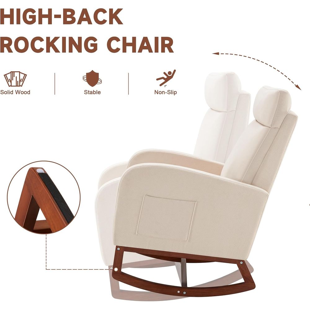 Ergonomic Baby Glider Rocker C - Baby Nursery Glider Chair ulasan dan harga