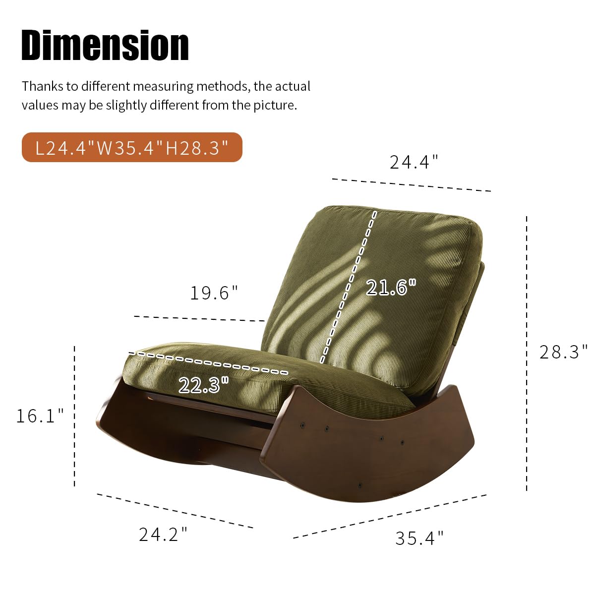 Upholstered Glider Rocking Cha - Baby Nursery Glider Chair ulasan dan harga