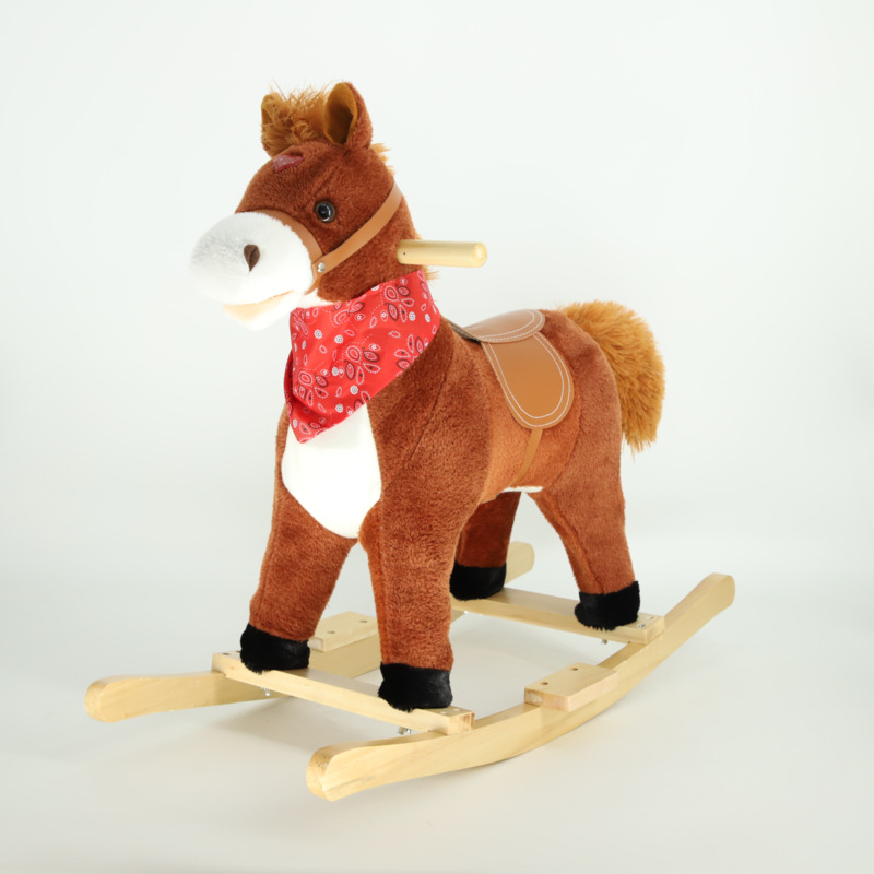 Kids Rocking Horse Wooden Anim - Baby Nursery Rocking Chair ulasan dan harga