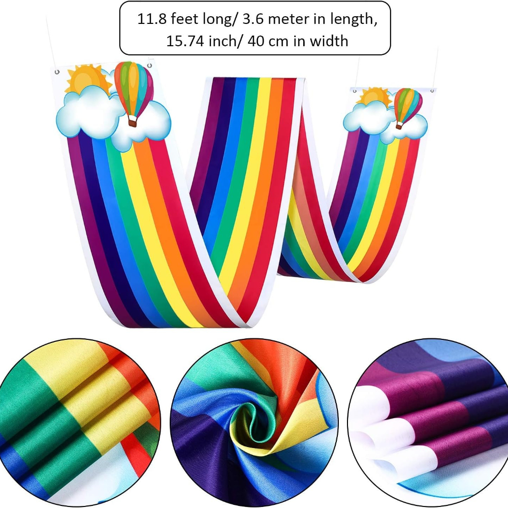 11.8ft Rainbow Ceiling Hanging - Baby Nursery Bunting ulasan dan harga
