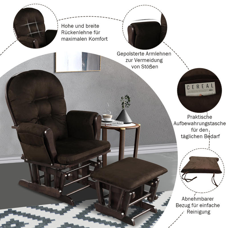 Baby Nursery Relax Rocker Rock - Baby Nursery Glider Chair ulasan dan harga
