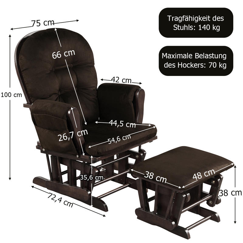 Baby Nursery Relax Rocker Rock - Baby Nursery Glider Chair ulasan dan harga