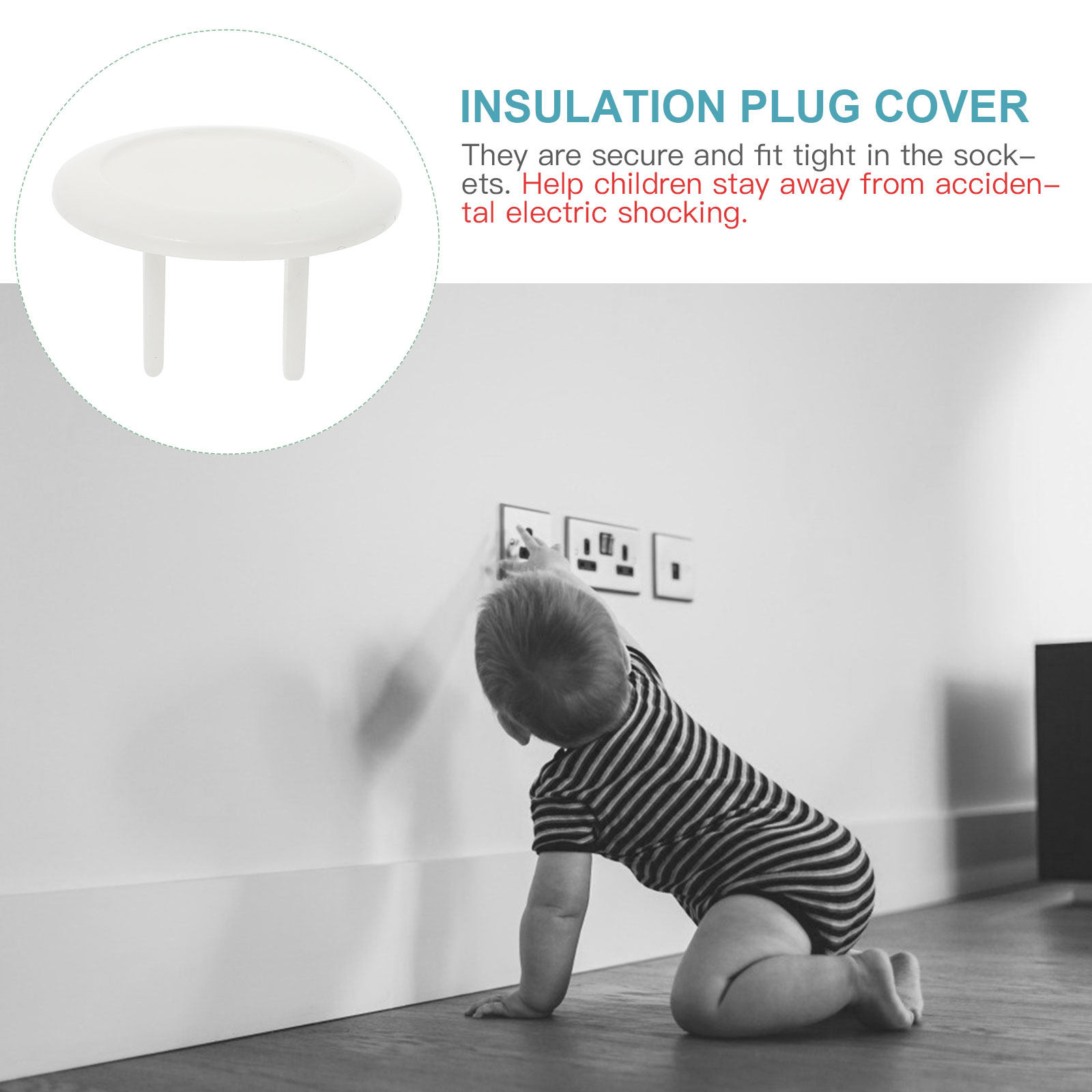 50Pcs Kids Outlet Socket Cover - Outlet Cover Childproof ulasan dan harga