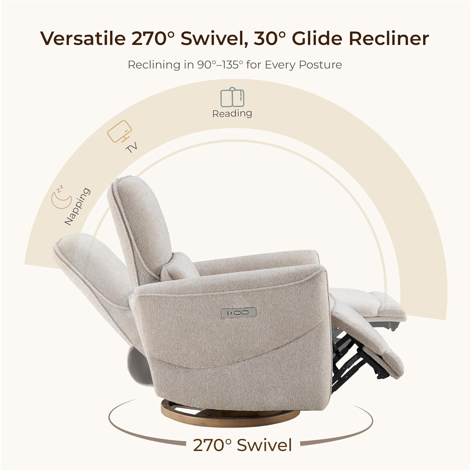 Nursery Rocking Swivel Glider  - Rocking Chair Nursery ulasan dan harga